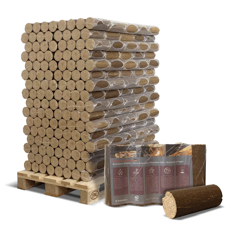 Premium Buchenholz Briketts 160 x 6 kg