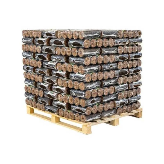 BIOMAC Rindenbriketts rund / GLUTHALTER 1000kg Palette